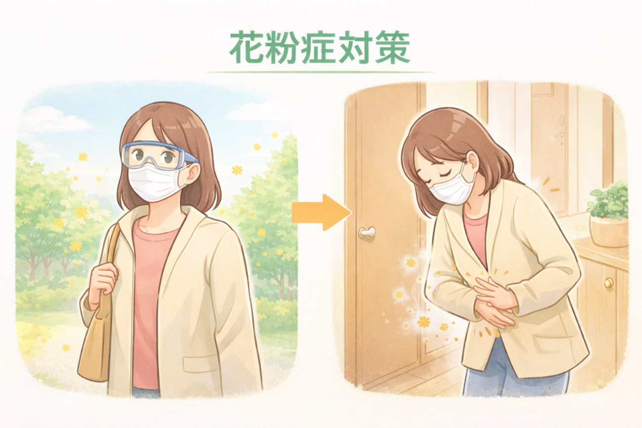 日常生活でできる花粉対策